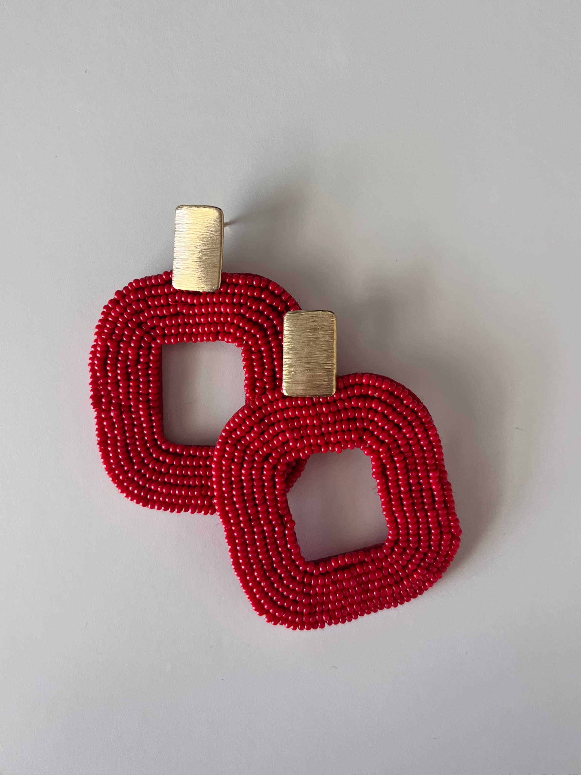 Fire Red Earrings