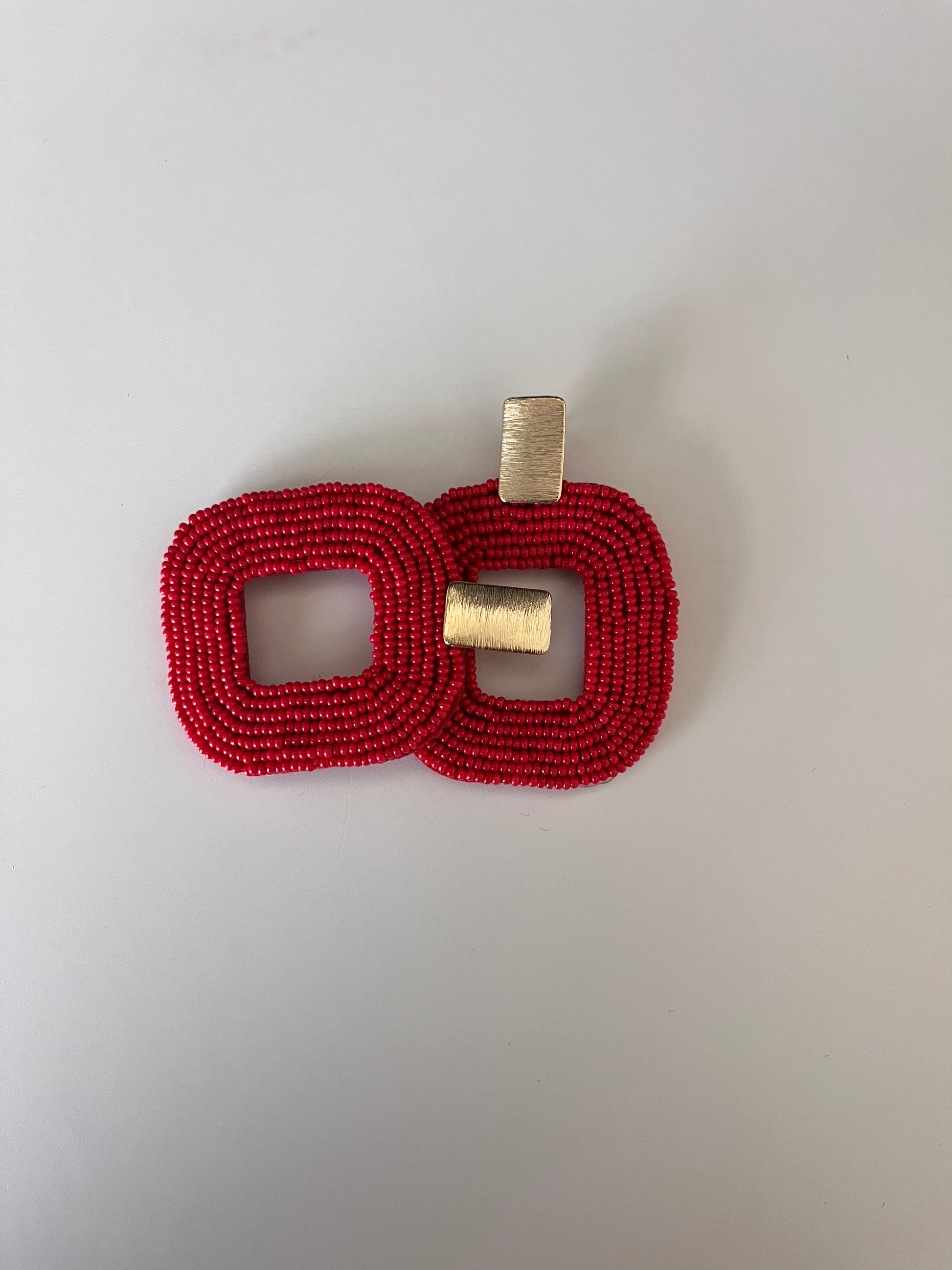 Fire Red Earrings